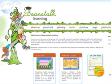 Tablet Screenshot of beanstalklearning.com